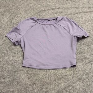 SHEIN Light Purple Crop Top